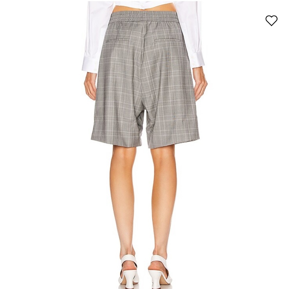 R13 Womens Baggy Long Short Grey Plaid  Wool Blend Size Large - Picture 3 of 12